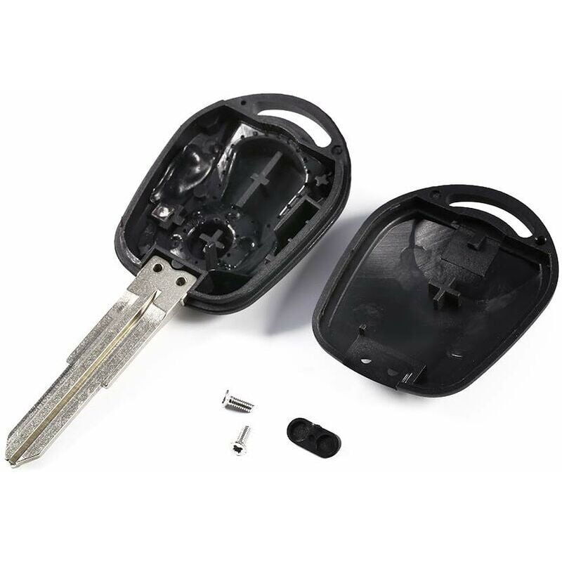 foto del prodotto snq guscio chiave telecomando jeffergarden, custodia per chiave auto per chiave auto ssangyong actyon kyron rexton 2 pulsanti