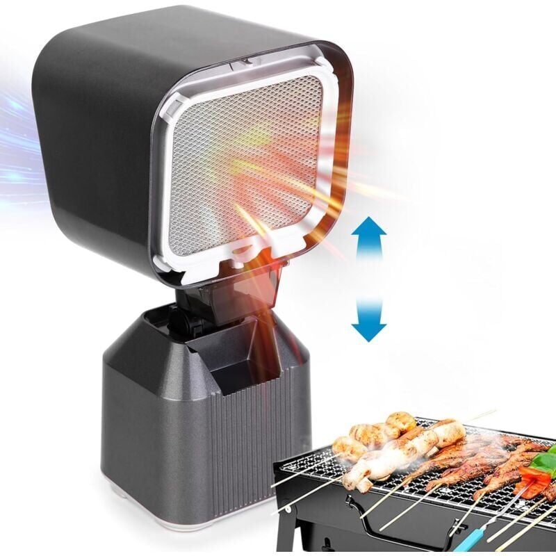 foto del prodotto snq hotte de cuisine portative, mini hotte de cuisine, hotte de cuisine portative avec ventilateur d extraction 2 positions, filtre en aluminium