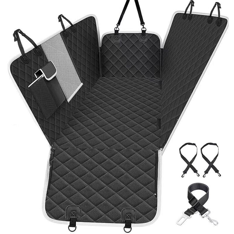 foto del prodotto snq housse de si ge auto pour chien,housse voiture chien imperm able anti d chirure, avec fen tre de visualisation, avec 2 housses lat rales de sac