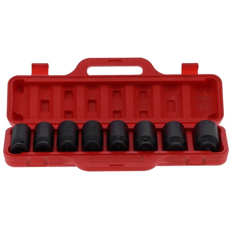 foto del prodotto snq impact sockets set da 8 pezzi, 6 punti, hightorque, acciaio al cromo vanadio profondo, utensile per auto sistema metrico 