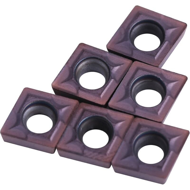 foto del prodotto snq inserti in metallo duro, 10 pezzi di inserti per tornitura in metallo duro cnc, utensile per tornitura, ccmt060204 vp15tf, con scatola, per la