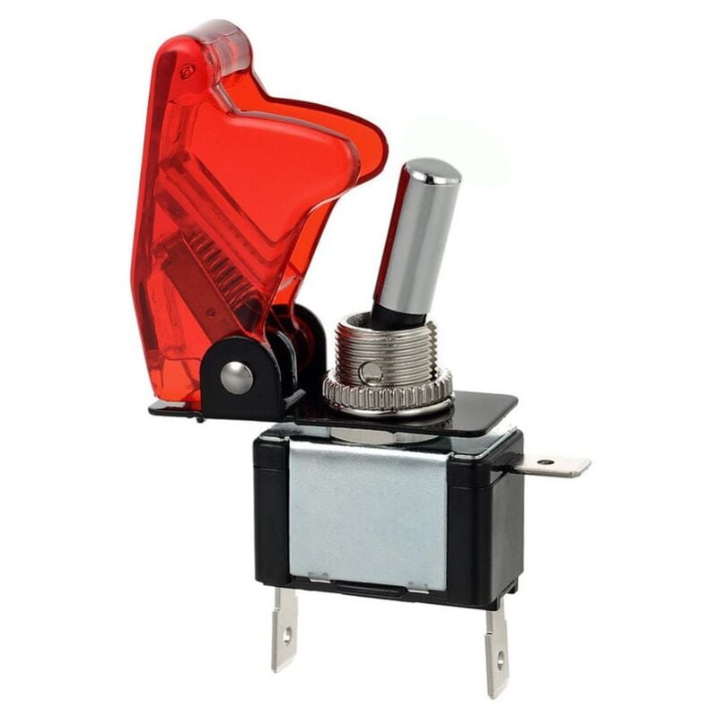 immagine 0 del prodotto snq interruttore a bilanciere, 12v 20a racing red cover led light spst interruttore a bilanciere interruttore di accensione controllo on off
