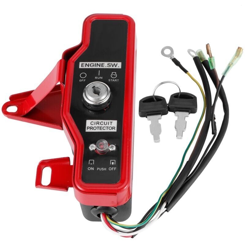 foto del prodotto snq interruttore a chiave di accensione, accessorio per generatore a benzina per 168f 170f gx160 gx200 gx210