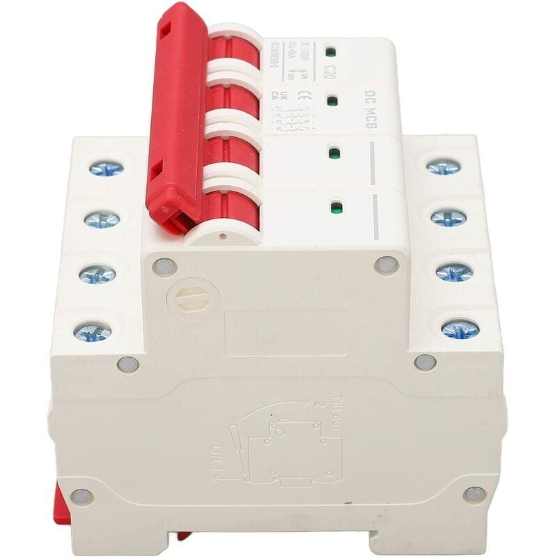 foto del prodotto snq interruttore automatico in miniatura jeffergarden 4p dc interruttore automatico per montaggio su guida din interruttore di protezione da