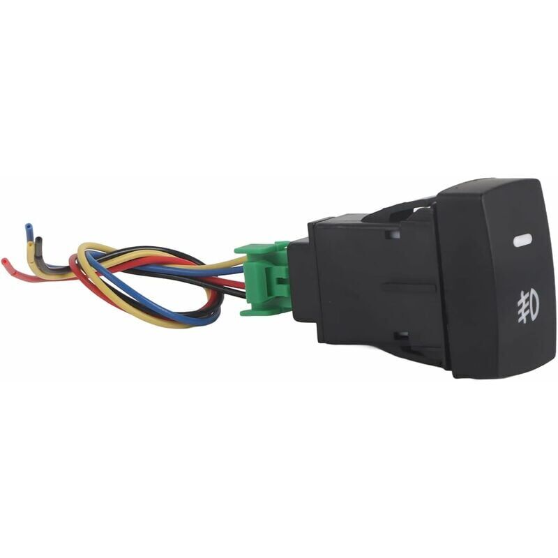 foto del prodotto snq interruttore di controllo della luce fendinebbia a pulsante in plastica per auto a 5 pin