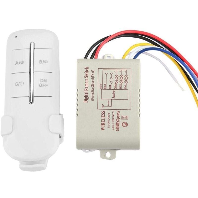 foto del prodotto snq interruttore di controllo remoto dell illuminazione, interruttore di controllo wireless rf da 1000 w per la casa intelligente, raggio di