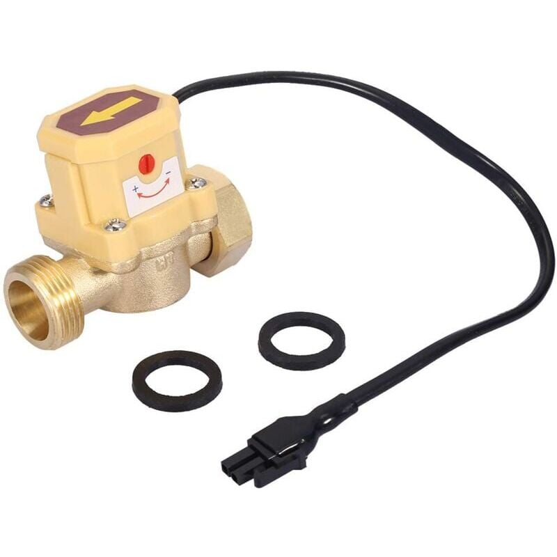 foto del prodotto snq interruttore di flusso dell acqua auto, sensore di flusso della pompa dell acqua con filettatura g3 4 g3 4 walfront, interruttore di controllo