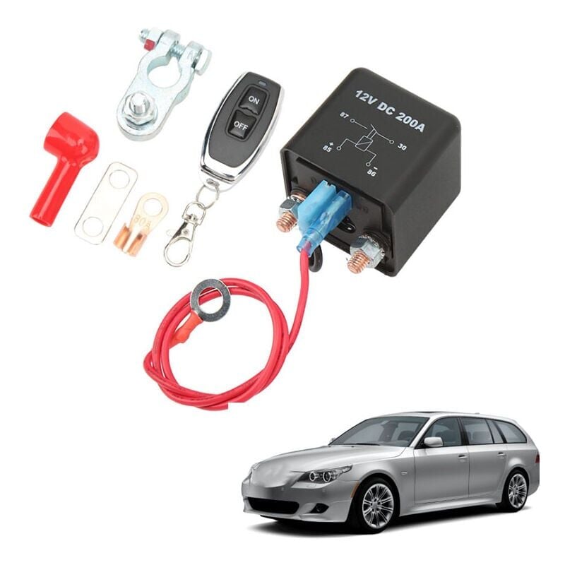 foto del prodotto snq interruttore di scollegamento della batteria per auto dc 12v 200a rel di interruzione dell isolatore interruttore di spegnimento antifurto con