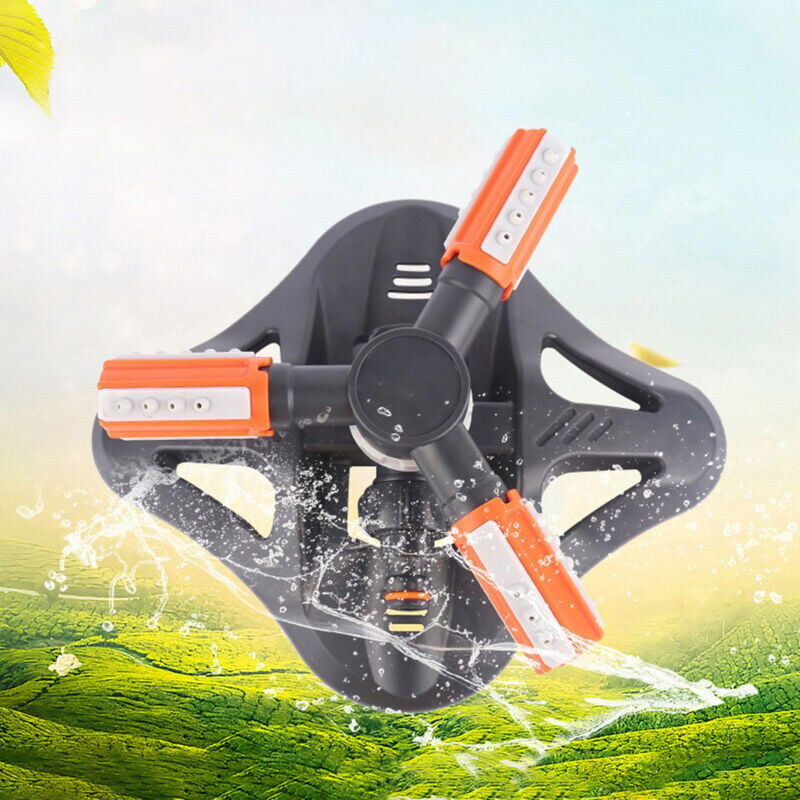 foto del prodotto snq irrigatore da giardino rotante , sistema di irrigazione a 3 bracci regolabile a 360 per giardino esterno, patio, cortile, sistema di