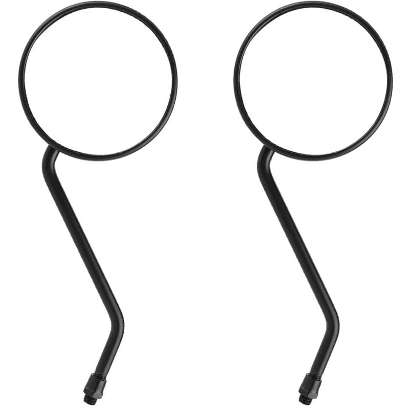 foto del prodotto snq jeffergarden 1 paio di specchietti retrovisori universali per moto, filettatura 10 mm, rotondi, neri