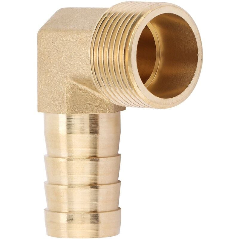 foto del prodotto snq jeffergarden 1 pz. raccordo a gomito in ottone con filettatura maschio da 3 4 per tubo flessibile 19 mm 