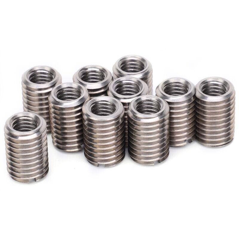foto del prodotto snq jeffergarden 10 pezzi in acciaio inossidabile dado di riduzione riparazione manicotto m8 femmina e m12 maschio conversione filettatura