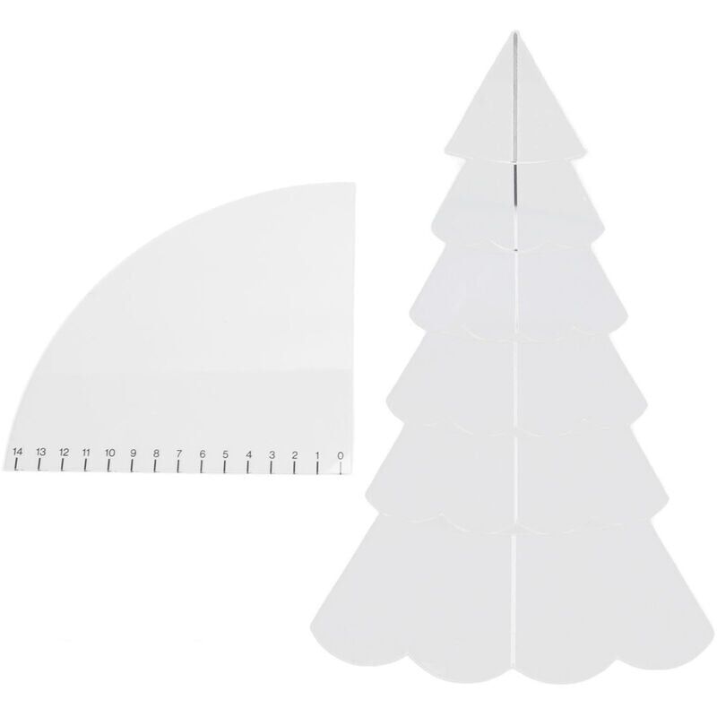 foto del prodotto snq jeffergarden christmas tree quilting set fatto a mano in acrilico trasparente modello da cucire righello set di strumenti per la realizzazione