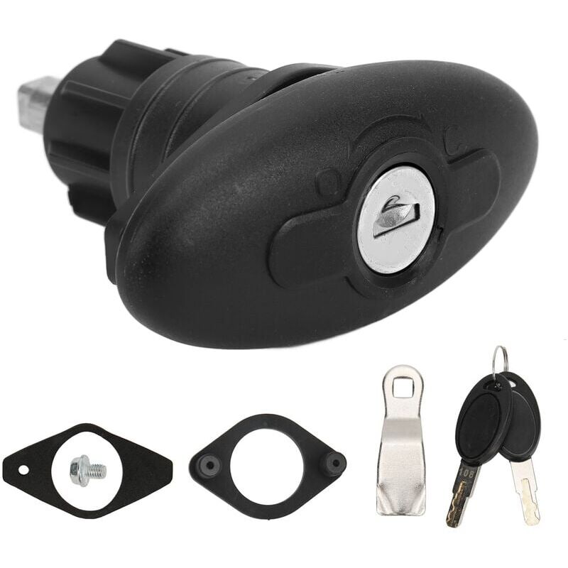 foto del prodotto snq jiawu serratura per porta cabina camper, 30 mm in lega di zinco e nylon ovale serratura a compressione per porta cabina per camper, roulotte,