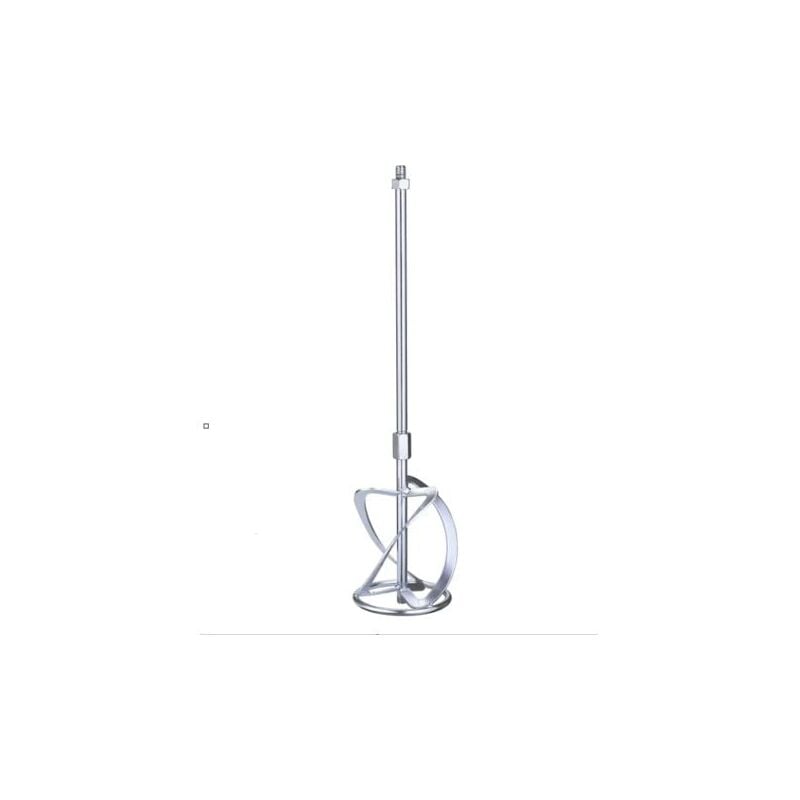 foto del prodotto snq kit 1 agitatore per miscelatori per vernici e malte 1 accessorio, lunghezza totale 58 cm, diametro di miscelazione 120 mm, filettatura m14 