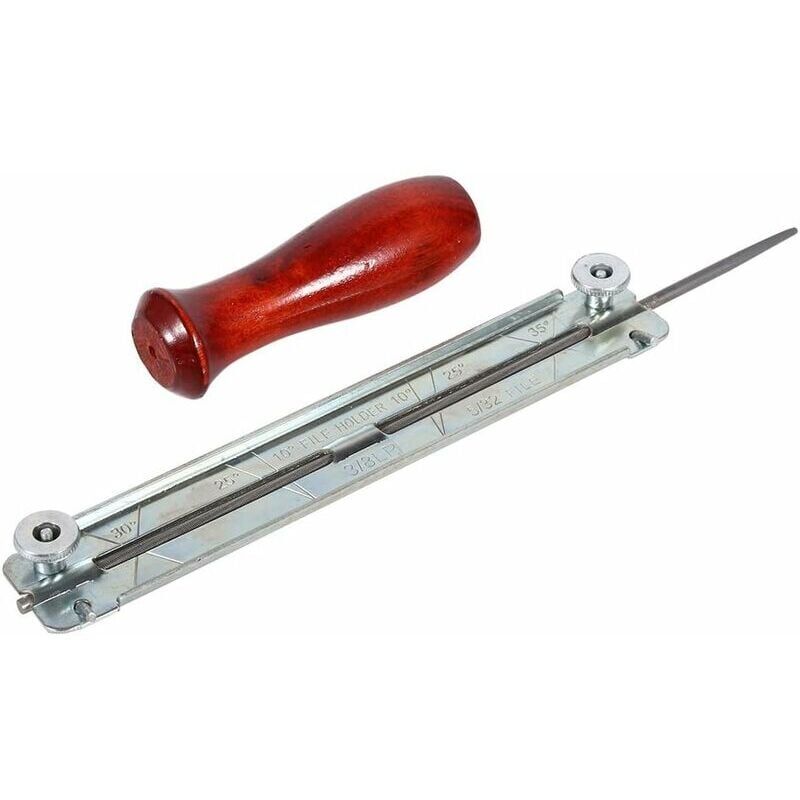 foto del prodotto snq kit affilatrice per motosega, lima e barra di guida, manico in legno 4,8 mm 