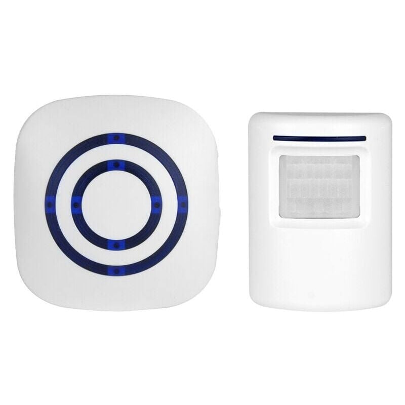 foto del prodotto snq kit campanello wireless beilan con 1 ricevitore e 1 sensore di movimento pir, allarme di sicurezza con avviso visitatori e 38 suoni a 3 livelli