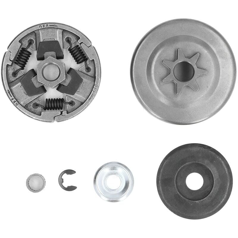 foto del prodotto snq kit cuscinetto ruota dentata tamburo frizione a 7 denti, accessori per motosega potenziati per stihl ms261 ms271 ms291
