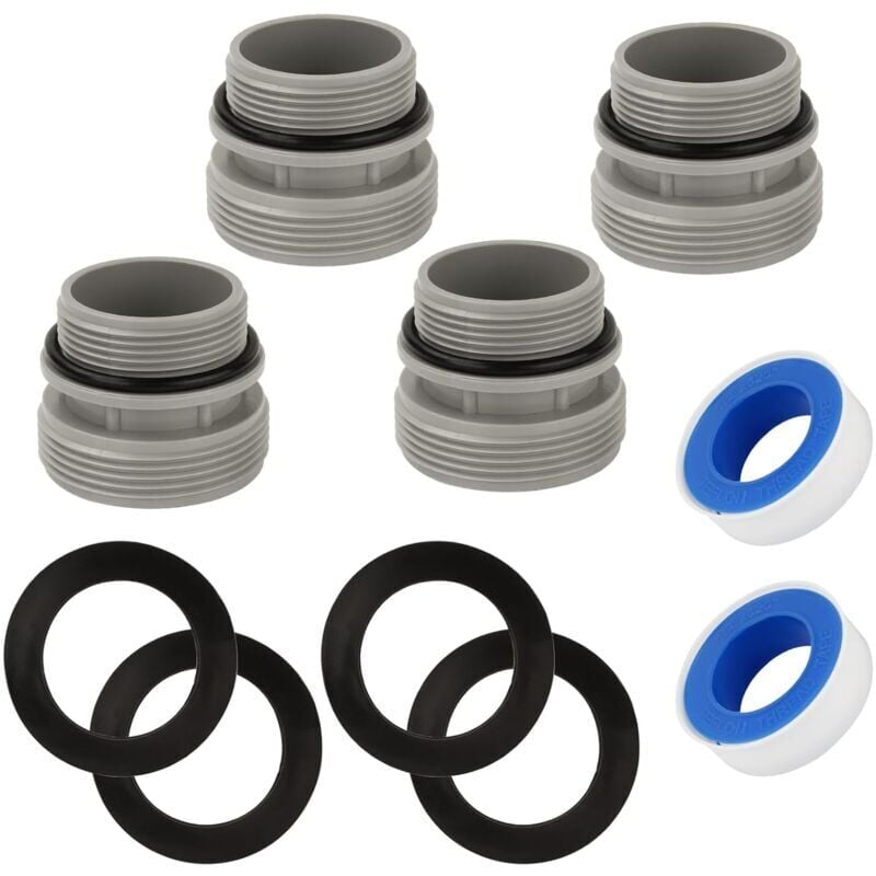 foto del prodotto snq kit de conversion de tuyau de piscine 4560, compatible avec la pompe de filtre de piscine intex, adaptateur de tuyau pour piscines intex, kit