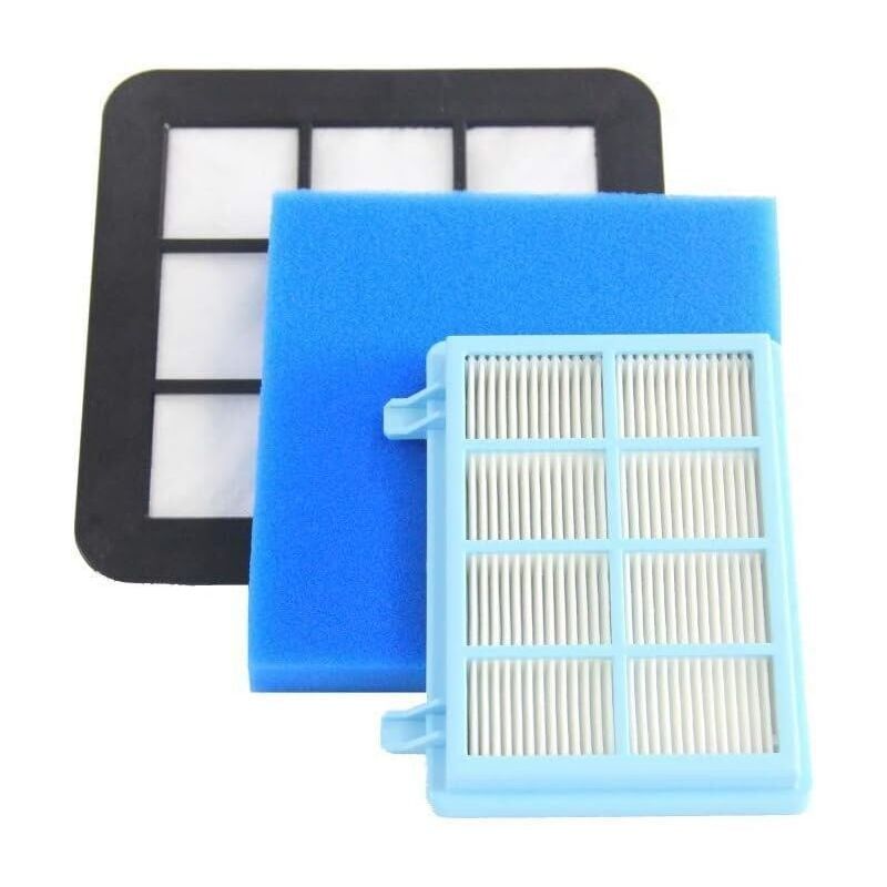 foto del prodotto snq kit de filtres lavables en mousse aspirateur pour philips power pro compact fc9331 09, fc9332 09, fc8010 01, fc8010