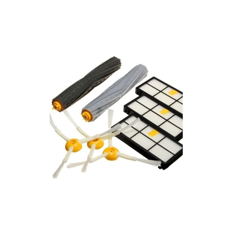 foto del prodotto snq kit di accessori di ricambio da 8 pezzi per aspirapolvere irobot roomba serie 800 900, 880 860 870 871 980 990.