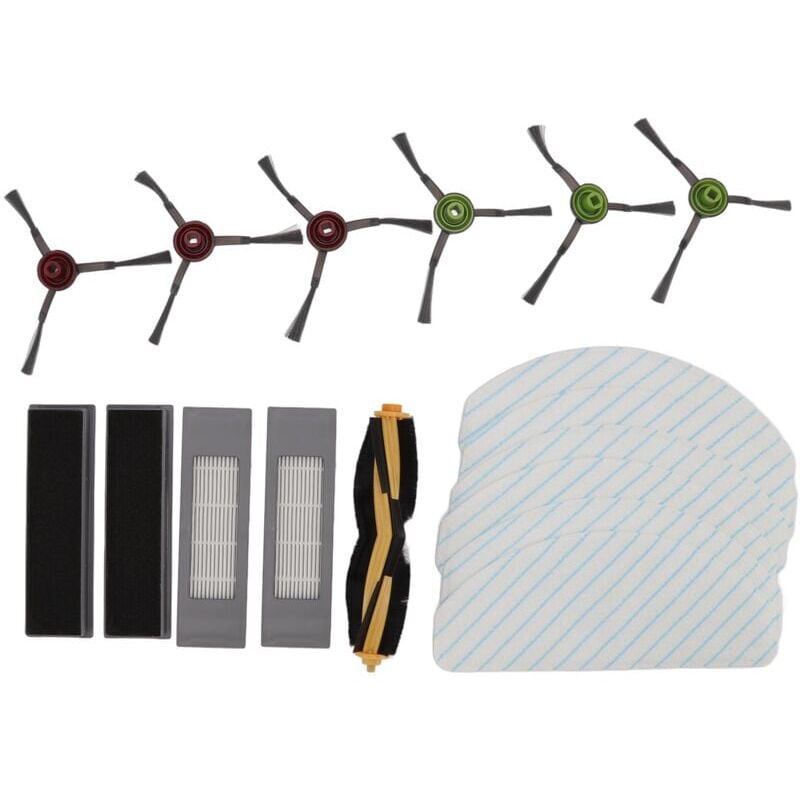 foto del prodotto snq kit di accessori di ricambio per robot aspirapolvere yeedi vac 2pro spazzola laterale principale con filtro e set di panni per la pulizia