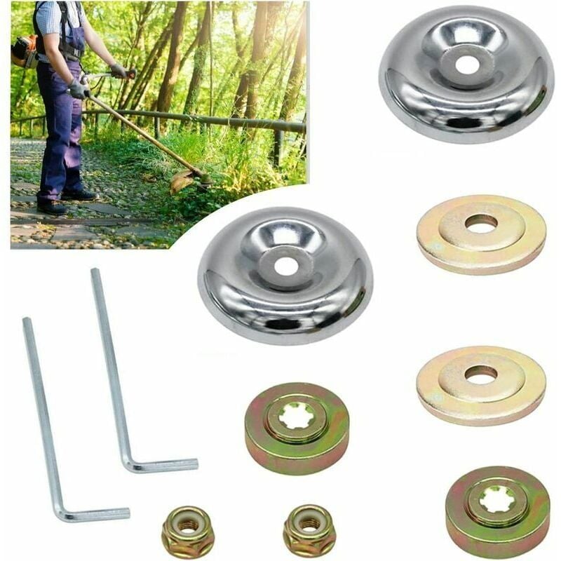 foto del prodotto snq kit di fissaggio dado universale per decespugliatore da 10 pezzi, accessori per decespugliatori, pezzi di ricambio per tosaerba