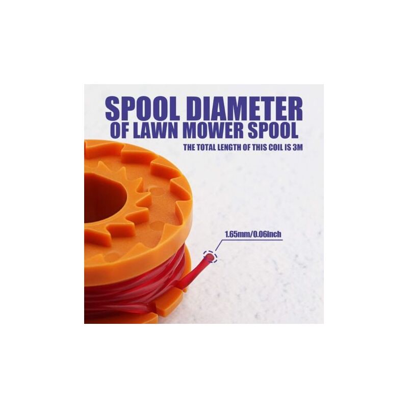 foto del prodotto snq kit di riparazione bobina filo tagliaerba compatibile per worx wg180 wg163 wa0010 wa6531 50006531