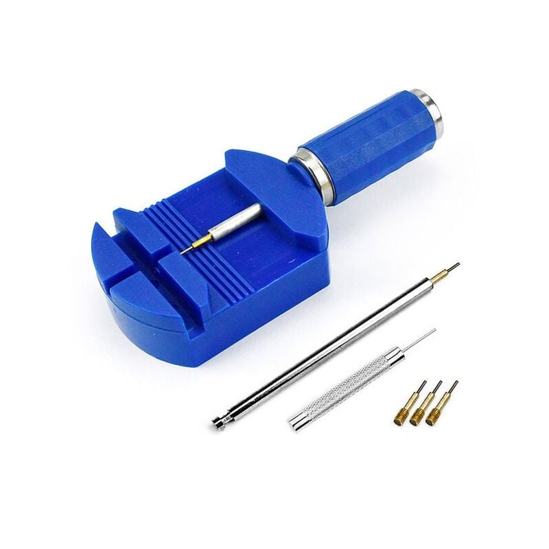 immagine 0 del prodotto snq kit di riparazione cinturini per orologi con perni e spingi molla in acciaio, blu