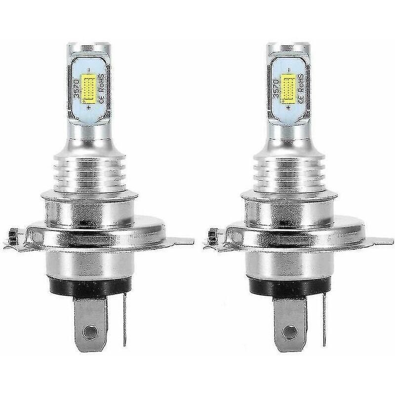 foto del prodotto snq kit lampadine per fari a led super white csp 2 x h4 9003 hb2 6000k
