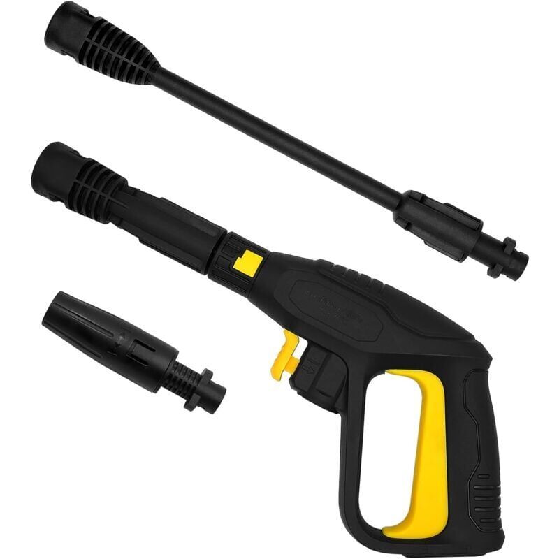 foto del prodotto snq kit pistola a grilletto da 2100 psi, impugnatura per pistola con lancia rotante, pistola ad alta pressione per sistema di sgancio rapido del