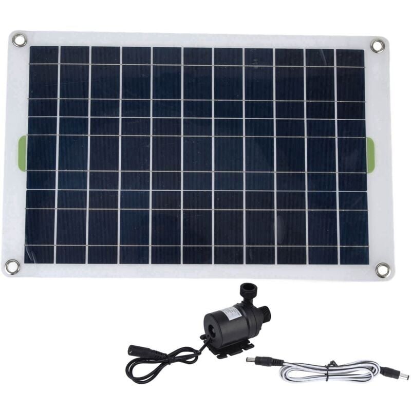 foto del prodotto snq kit pompa acqua solare , pompa sommergibile alimentata a energia solare da 800 l h con pannello solare da 50 w e 12 v, ideale per piccoli
