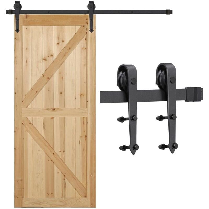 foto del prodotto snq kit rulli per porte scorrevoli da 6 piedi con facile installazione, movimento fluido e silenzioso per armadi