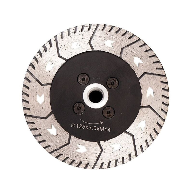 foto del prodotto snq lama per sega a disco diamantata da 125 mm lama doppia per taglio e levigatura di cemento, marmo e granito
