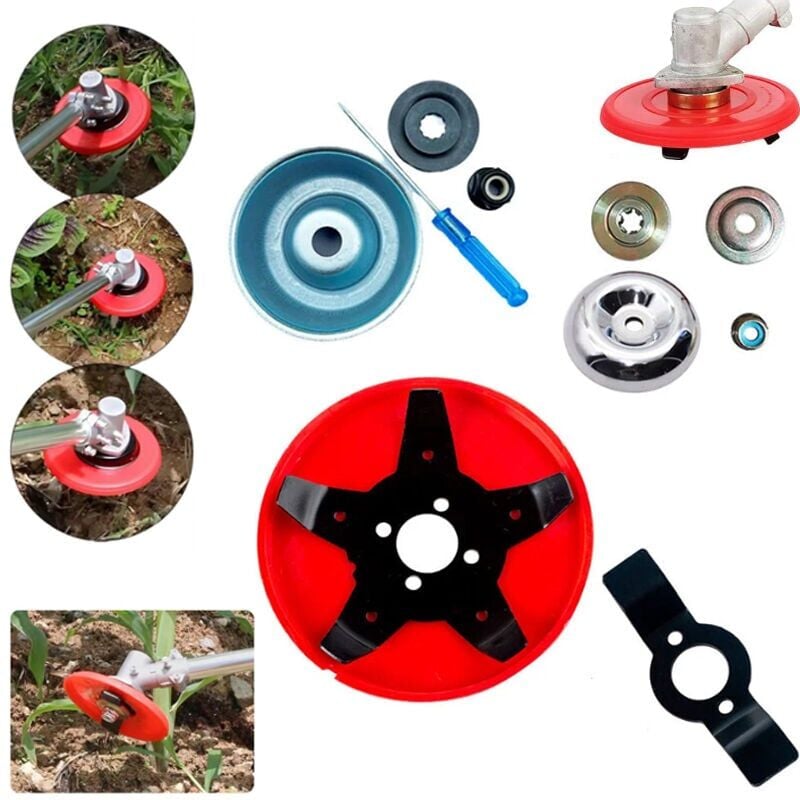 foto del prodotto snq lame per diserbo disco per diserbo, testina per decespugliatore, piastra per diserbo per tosaerba, testina per diserbo di ricambio universale,