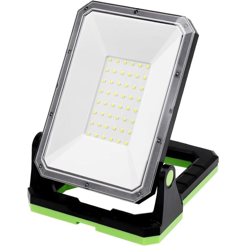 foto del prodotto snq lampada da lavoro a led ricaricabile 1300 lm 4000 k con supporto pieghevole, lampada da cantiere portatile usb ip65 impermeabile per uso