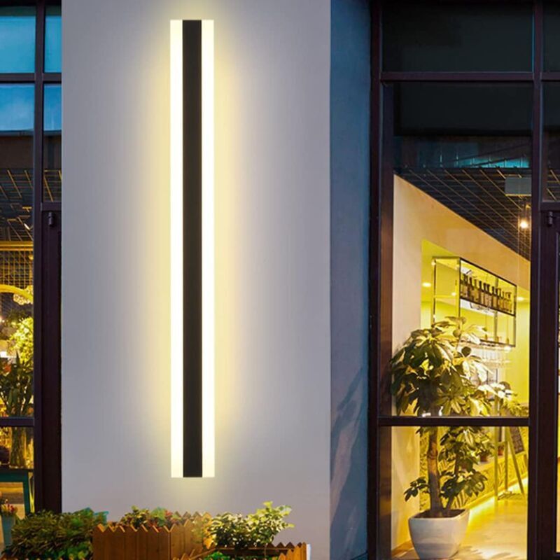 foto del prodotto snq lampada da parete lunga a led lampada da parete per villa lampada da parete per portico per esterni ip65 luci da parete impermeabili striscia