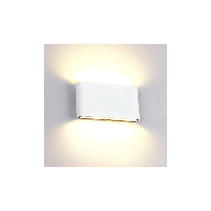 foto del prodotto snq lampada da parete per interni ed esterni da 12 w, in alluminio, illuminazione su e gi , design moderno, bianco caldo per camera da letto,