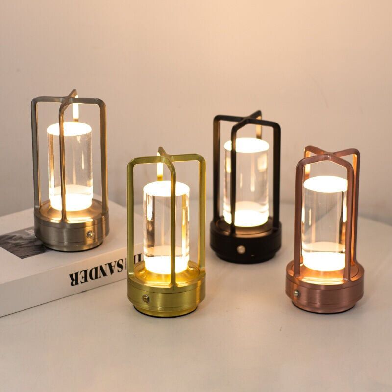 foto del prodotto snq lampada da scrivania a led con ricarica touch a croce, luce da bar, sala da pranzo, campeggio, hotel, luce notturna da comodino