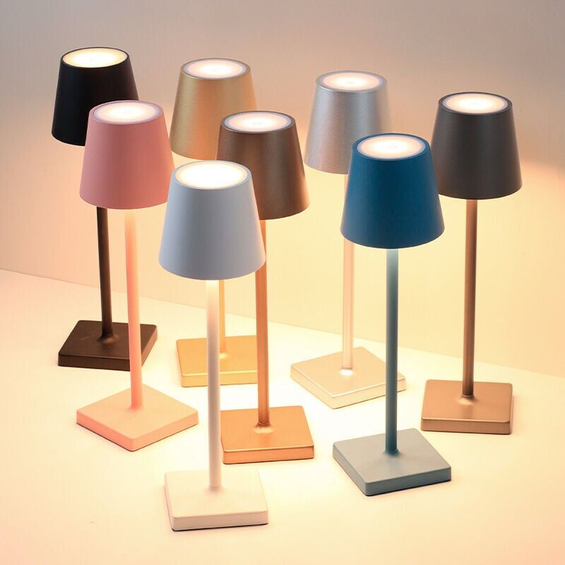 foto del prodotto snq lampada da scrivania ricaricabile a led in alluminio usb moderna semplice tattile barra della sala da pranzo ktv barra velata lampada da