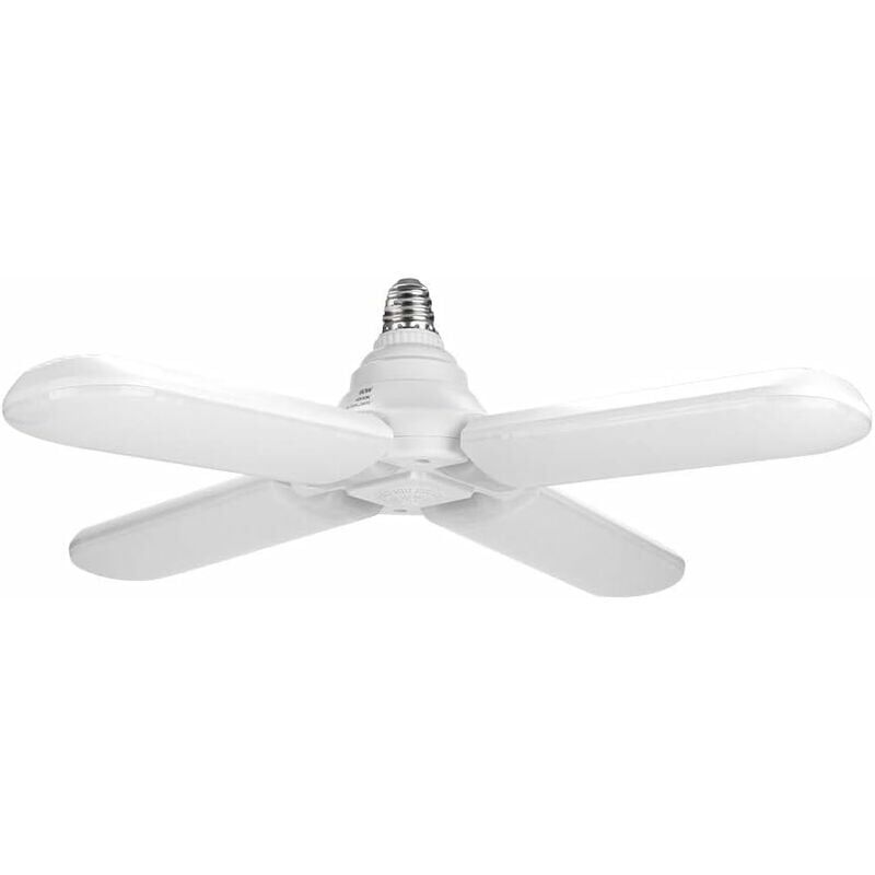 foto del prodotto snq lampada da soffitto a led, 60w e27 ac95 265v lampade a sospensione a soffitto a led super luminose a quattro teste, lampada a ventaglio