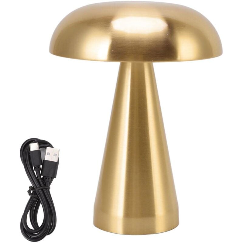 foto del prodotto snq lampada da tavolo a forma di fungo, stile industriale minimalista moderno, 3 colori, regolabile, ricaricabile, innovativa, con controllo touch,