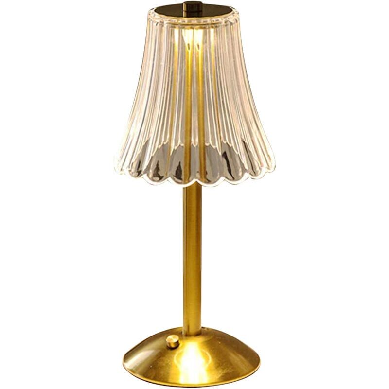 foto del prodotto snq lampada da tavolo a led senza fili, lampada da comodino a led touch dimmerabile, lampada in cristallo a 3 colori con porte di ricarica usb
