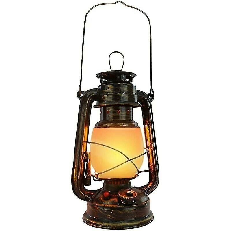 foto del prodotto snq lampada da uragano lanterna vintage lampada da tavolo ricaricabile senza fili lampada a fiamma a led luce notturna per esterni lampada da