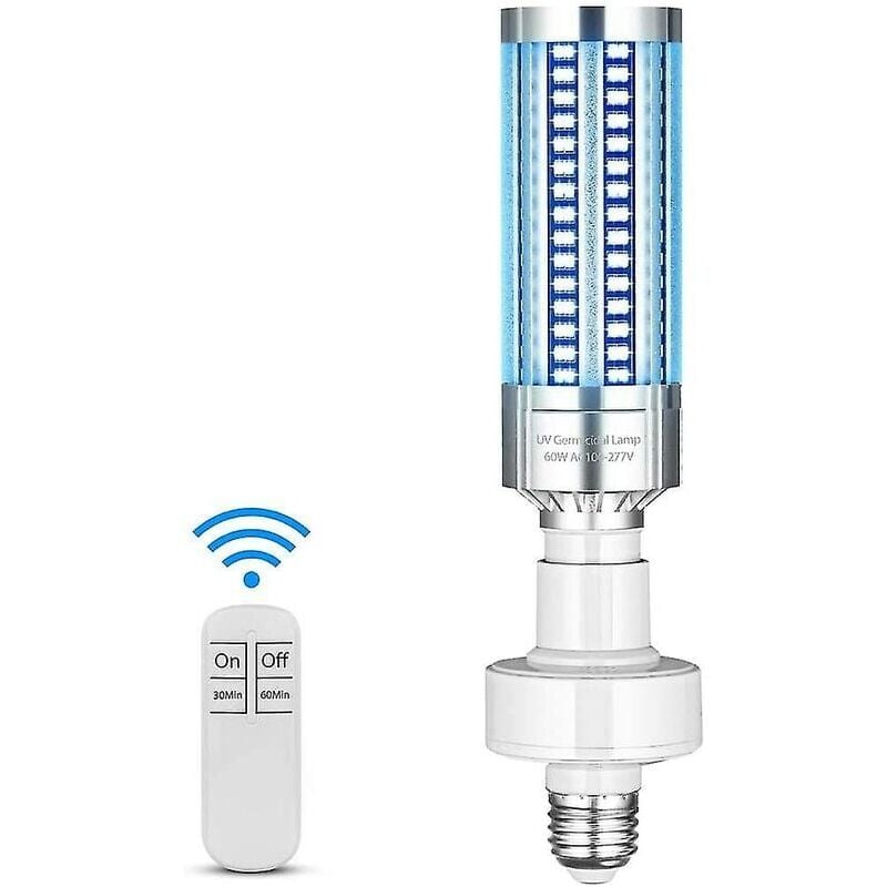 foto del prodotto snq lampada di disinfezione uv pi recente del 2020 lampadina di sterilizzazione uv 60w 100 265v con telecomando temporizzazione senza ozono
