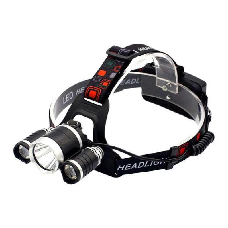 foto del prodotto snq lampada frontale a led ricaricabile super luminosa con 3 luci, 4 modalit e 6000 lumen per corsa, campeggio, pesca, ciclismo o escursionismo