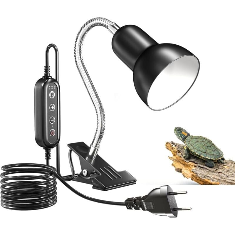 foto del prodotto snq lampada riscaldante per tartarughe, lampada riscaldante per terrari e27 con timer e controllo della temperatura, lampada riscaldante per