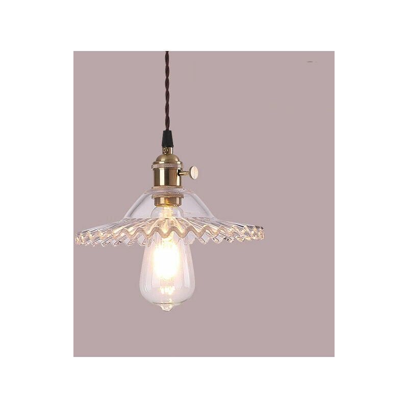 foto del prodotto snq lampadari in vetro vintage industriale e27, lampadari retr , lampade a sospensione in vetro, illuminazione industriale da soffitto, lampade a