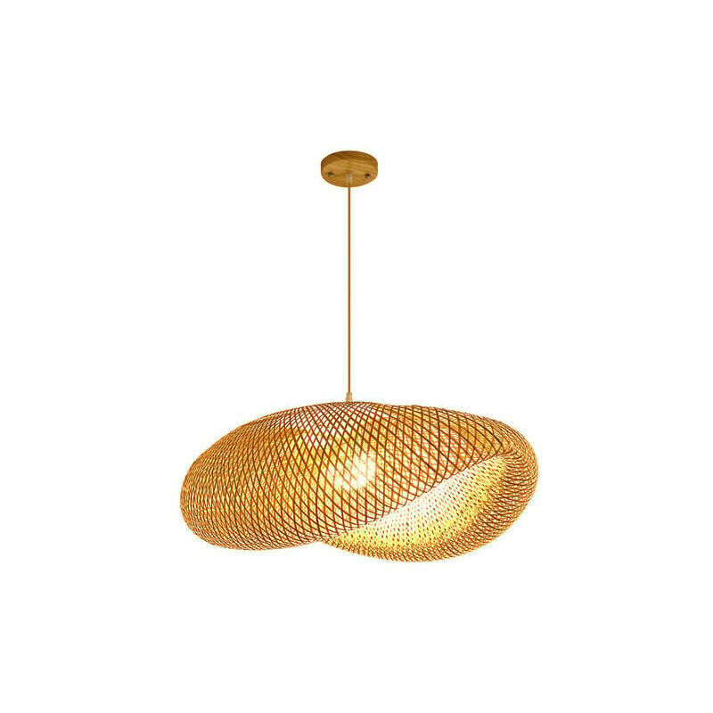 foto del prodotto snq lampadario a sospensione in bamb rustico, lampadario giapponese vintage, lampadario a sospensione per soggiorno, camera da letto, ristorante,