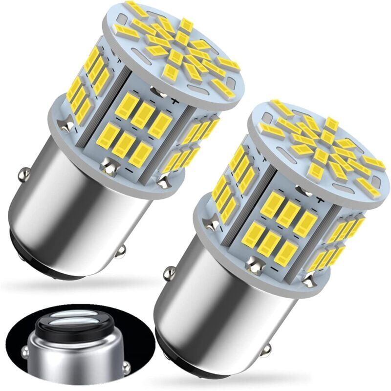 foto del prodotto snq lampadine a led 1157 12v 24v bianco super luminoso 6000k per luci dei freni luci di stop luci posteriori